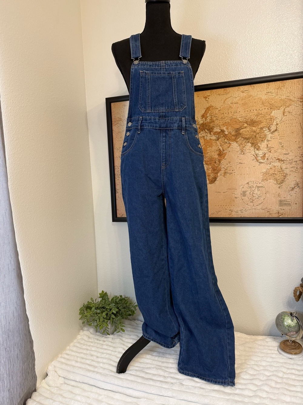 Shein denim overalls size small